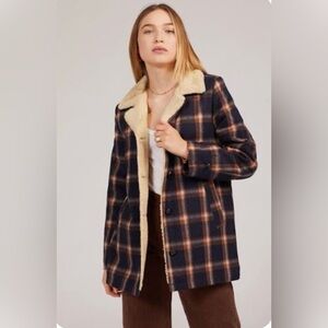 ROLLA'S Cream Sherpa Lined Jacket